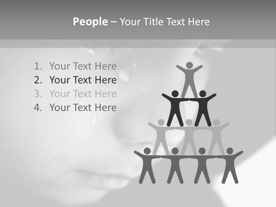 A Young Boy Is Looking Down At His Cell Phone PowerPoint Template