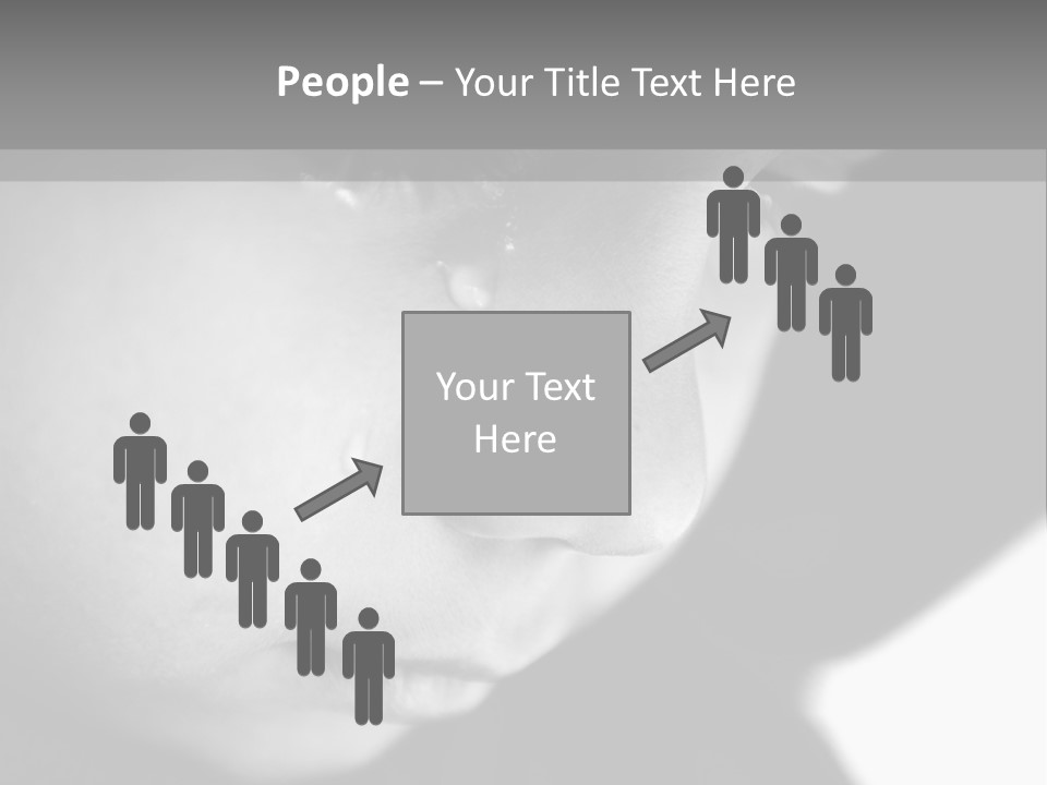 A Young Boy Is Looking Down At His Cell Phone PowerPoint Template