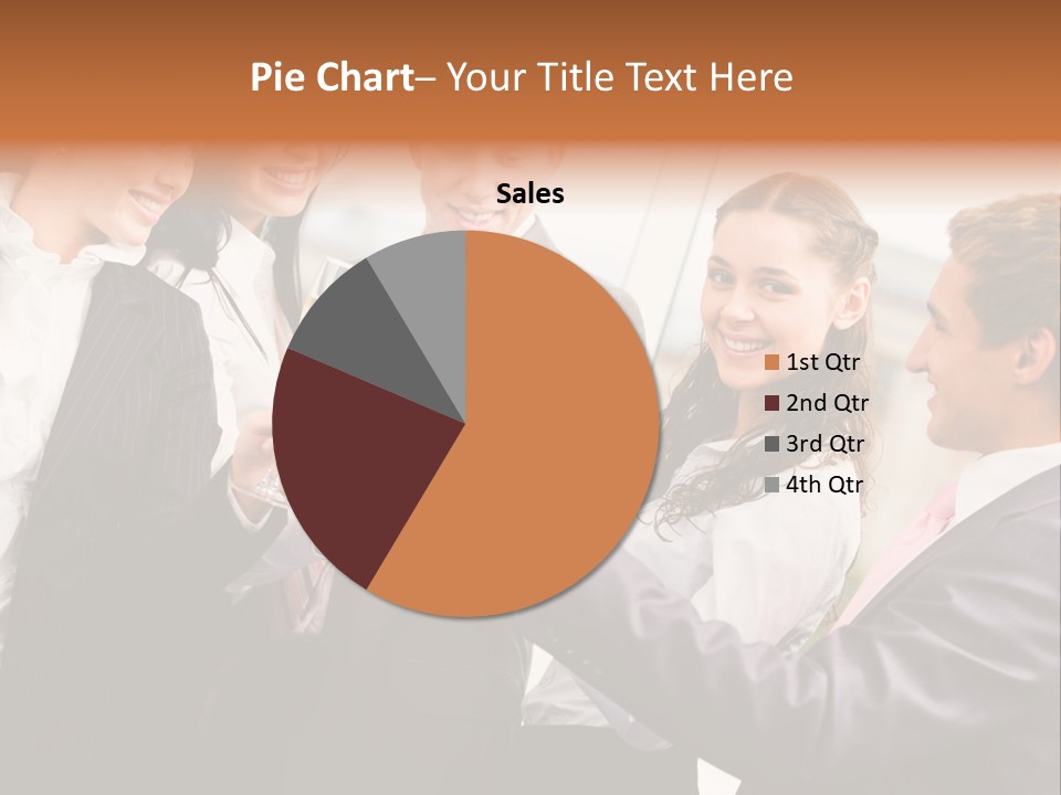 A Group Of Business People Toasting With Champagne PowerPoint Template