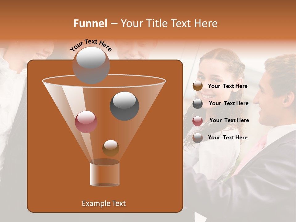 A Group Of Business People Toasting With Champagne PowerPoint Template