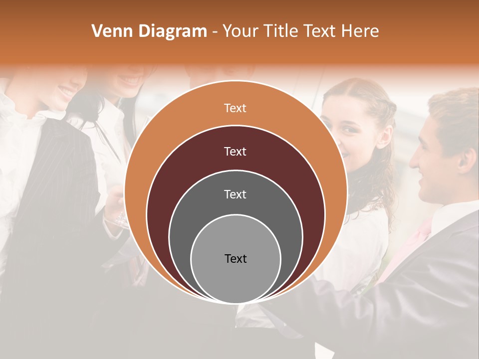 A Group Of Business People Toasting With Champagne PowerPoint Template