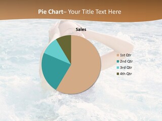 A Woman In A Swimming Pool Powerpoint Template PowerPoint Template