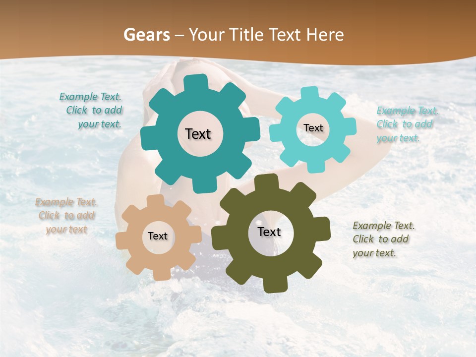 A Woman In A Swimming Pool Powerpoint Template PowerPoint Template