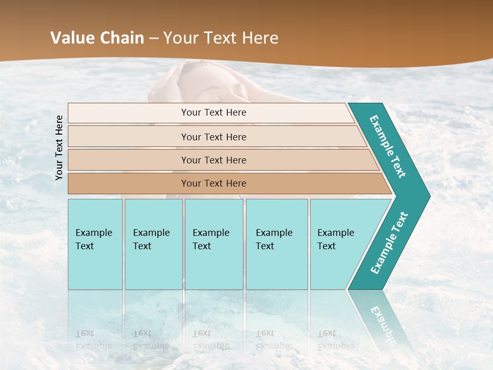 A Woman In A Swimming Pool Powerpoint Template PowerPoint Template