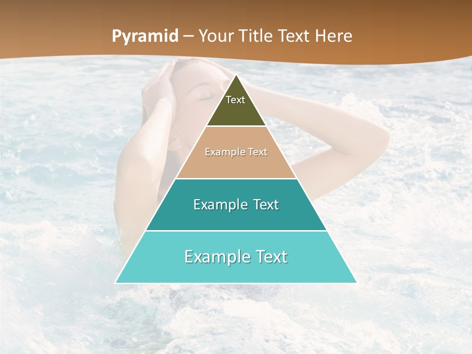 A Woman In A Swimming Pool Powerpoint Template PowerPoint Template