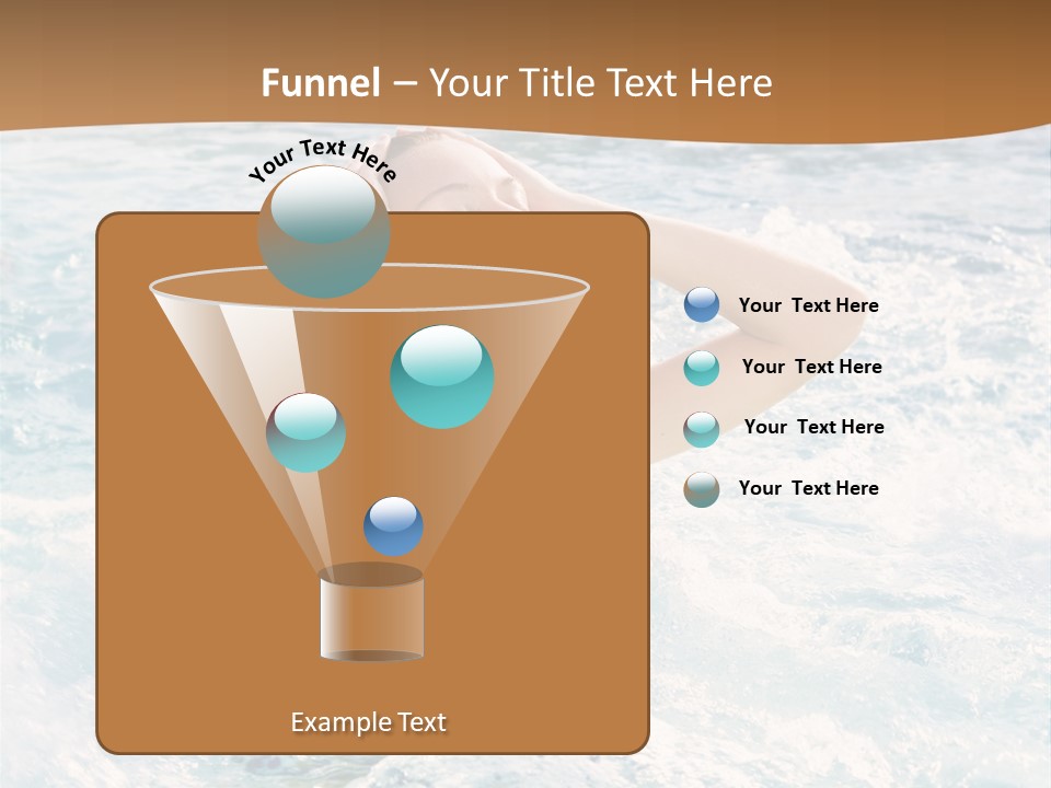 A Woman In A Swimming Pool Powerpoint Template PowerPoint Template