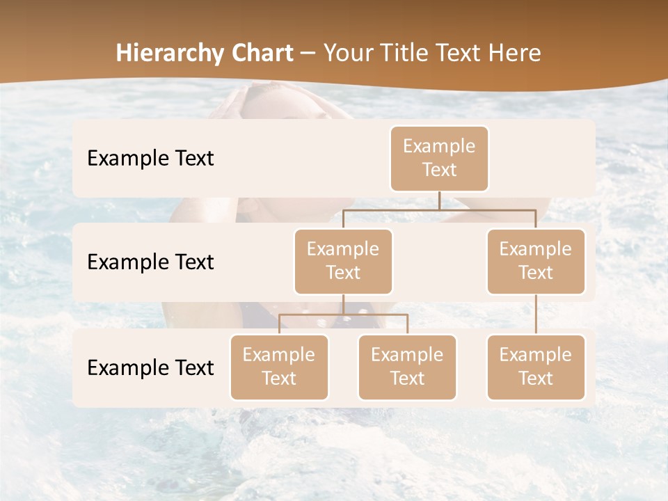 A Woman In A Swimming Pool Powerpoint Template PowerPoint Template