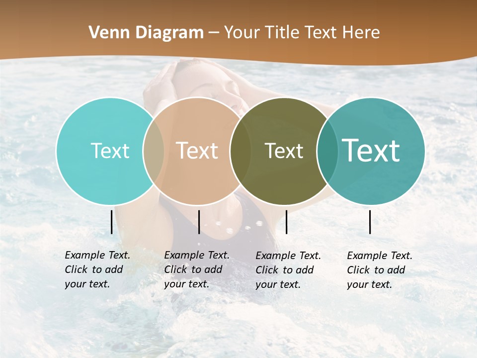 A Woman In A Swimming Pool Powerpoint Template PowerPoint Template