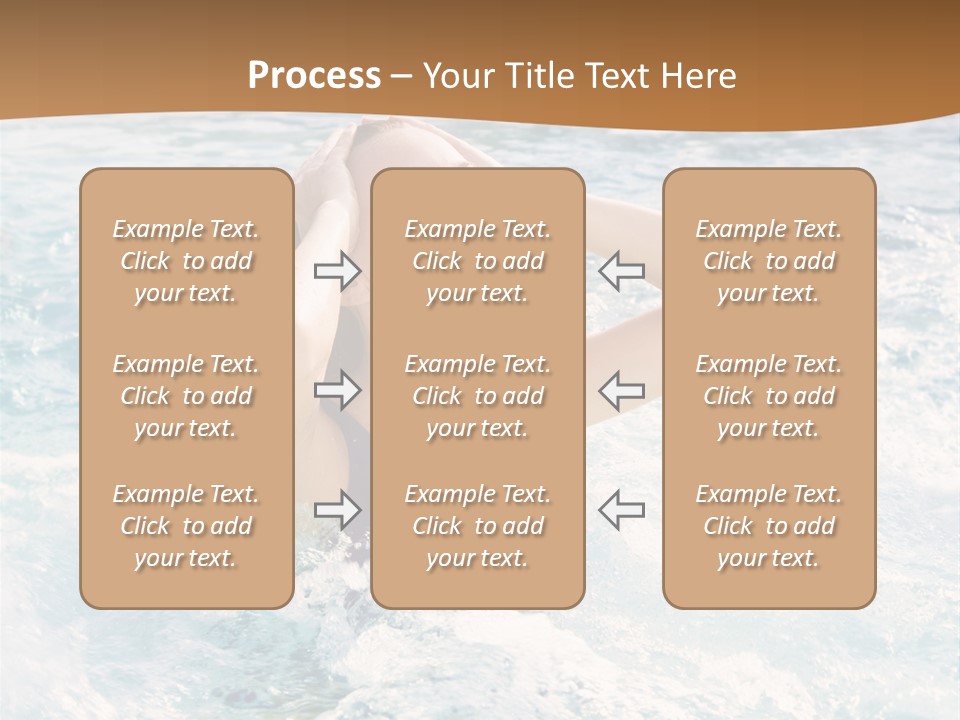 A Woman In A Swimming Pool Powerpoint Template PowerPoint Template