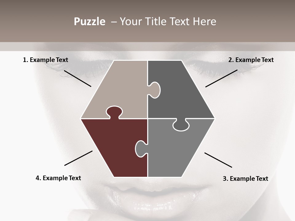 A Woman With Her Hands On Her Face PowerPoint Template