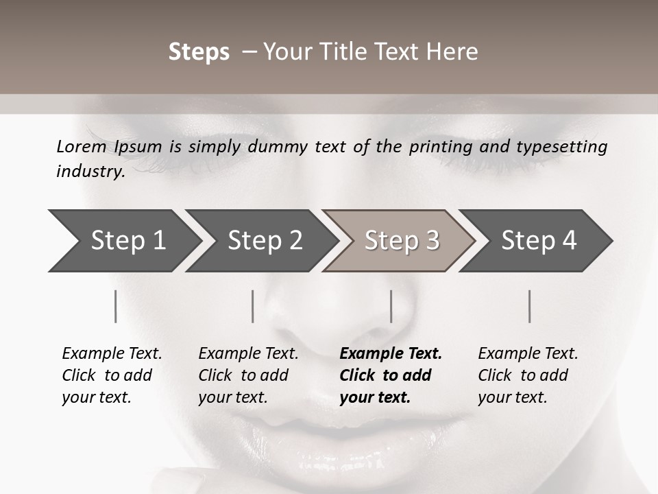 A Woman With Her Hands On Her Face PowerPoint Template