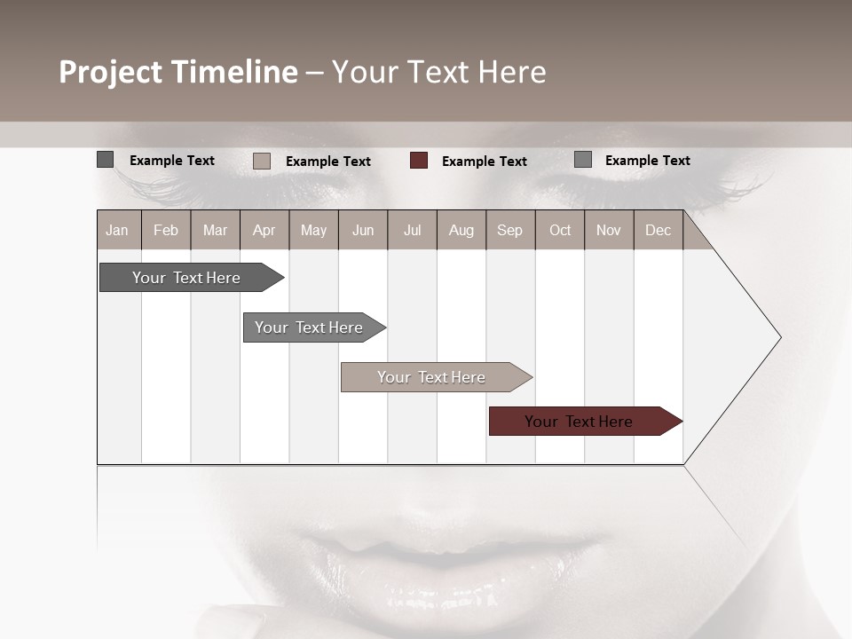A Woman With Her Hands On Her Face PowerPoint Template