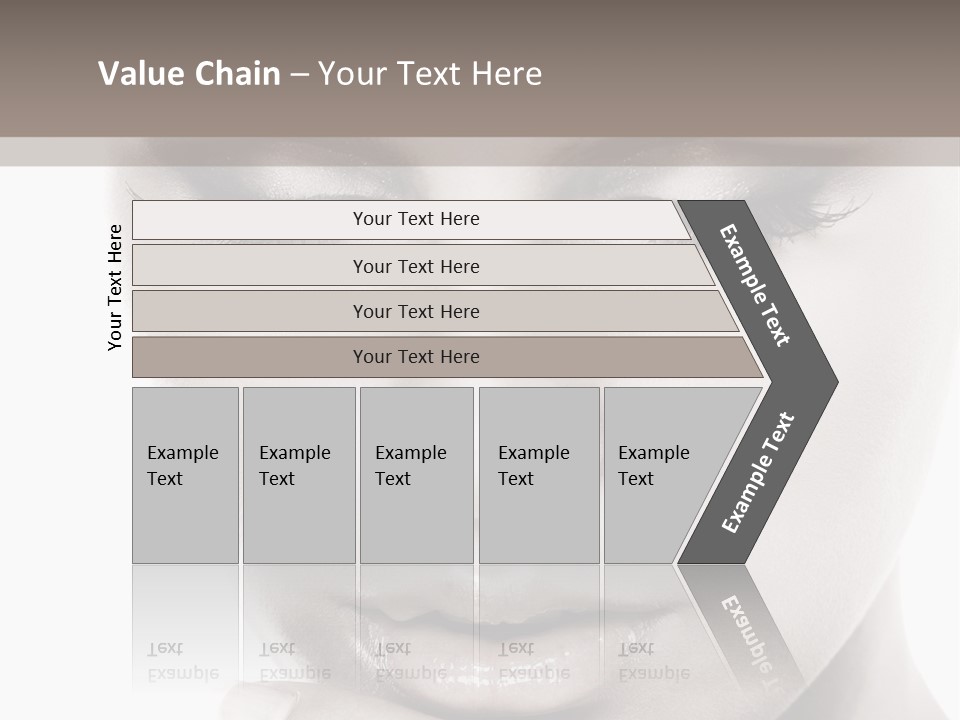 A Woman With Her Hands On Her Face PowerPoint Template