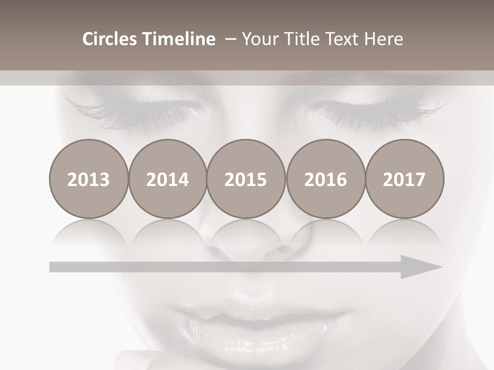 A Woman With Her Hands On Her Face PowerPoint Template