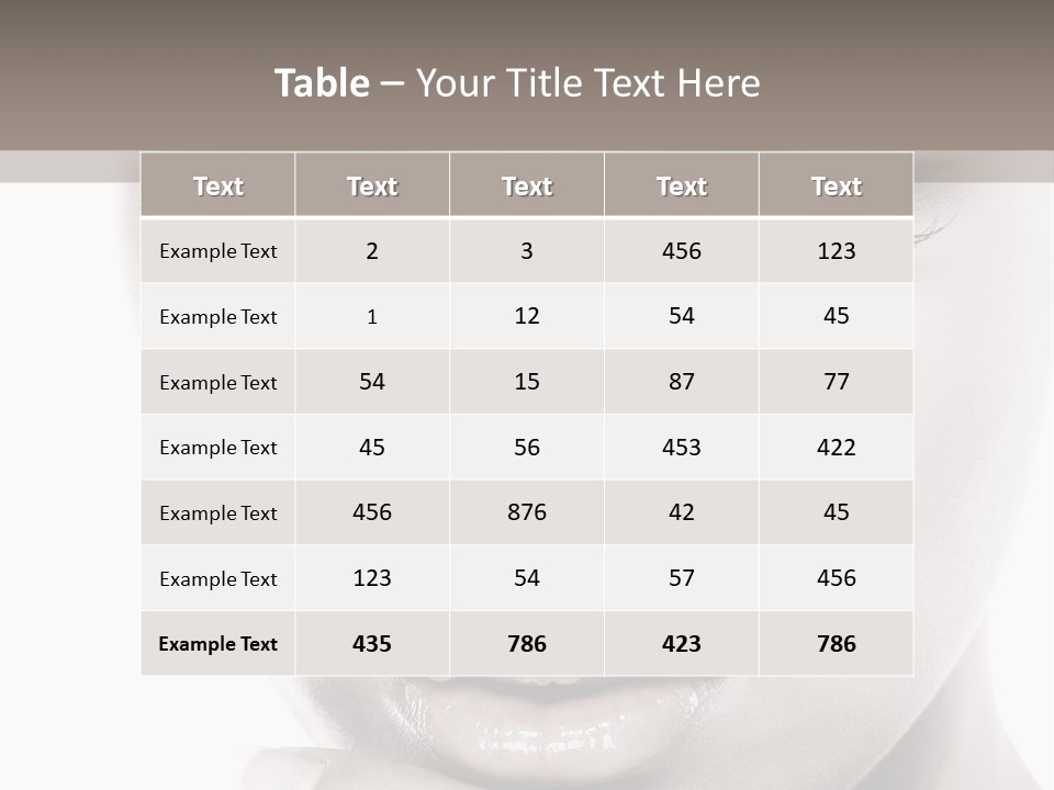 A Woman With Her Hands On Her Face PowerPoint Template