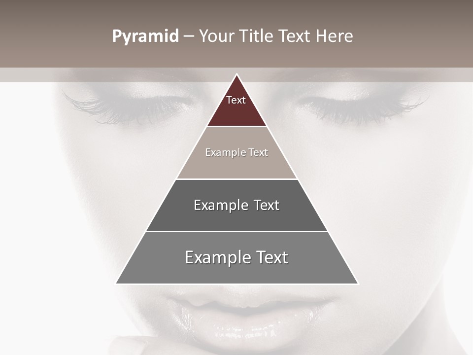 A Woman With Her Hands On Her Face PowerPoint Template