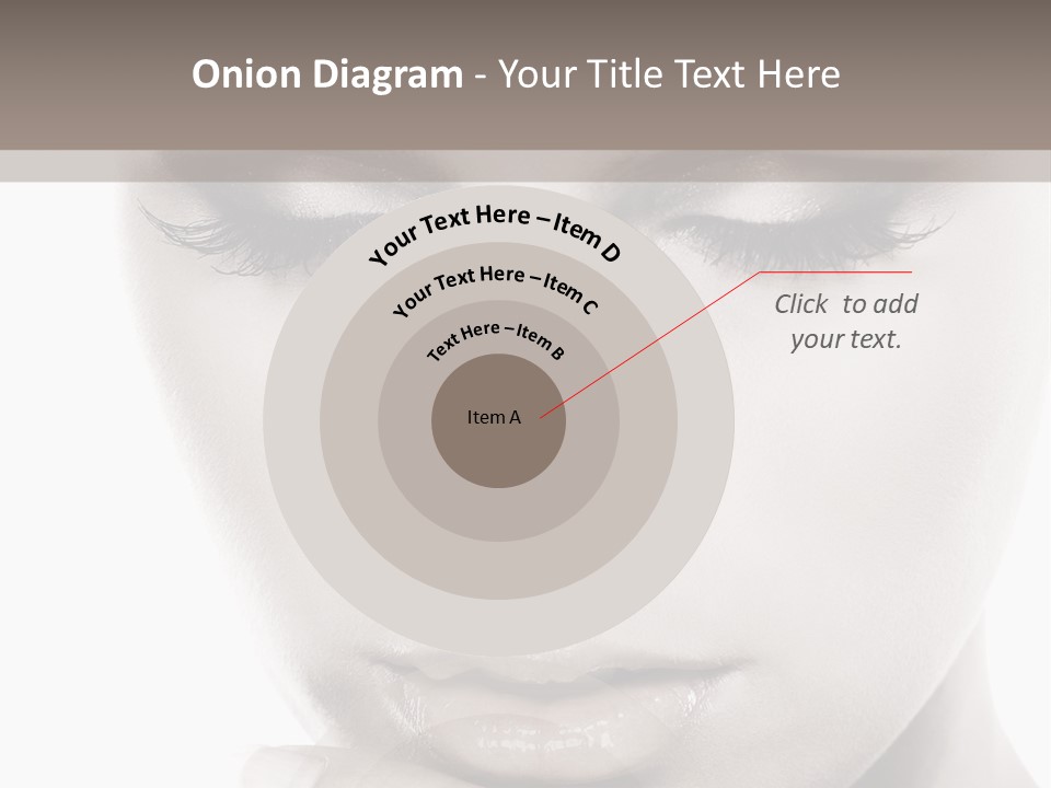A Woman With Her Hands On Her Face PowerPoint Template