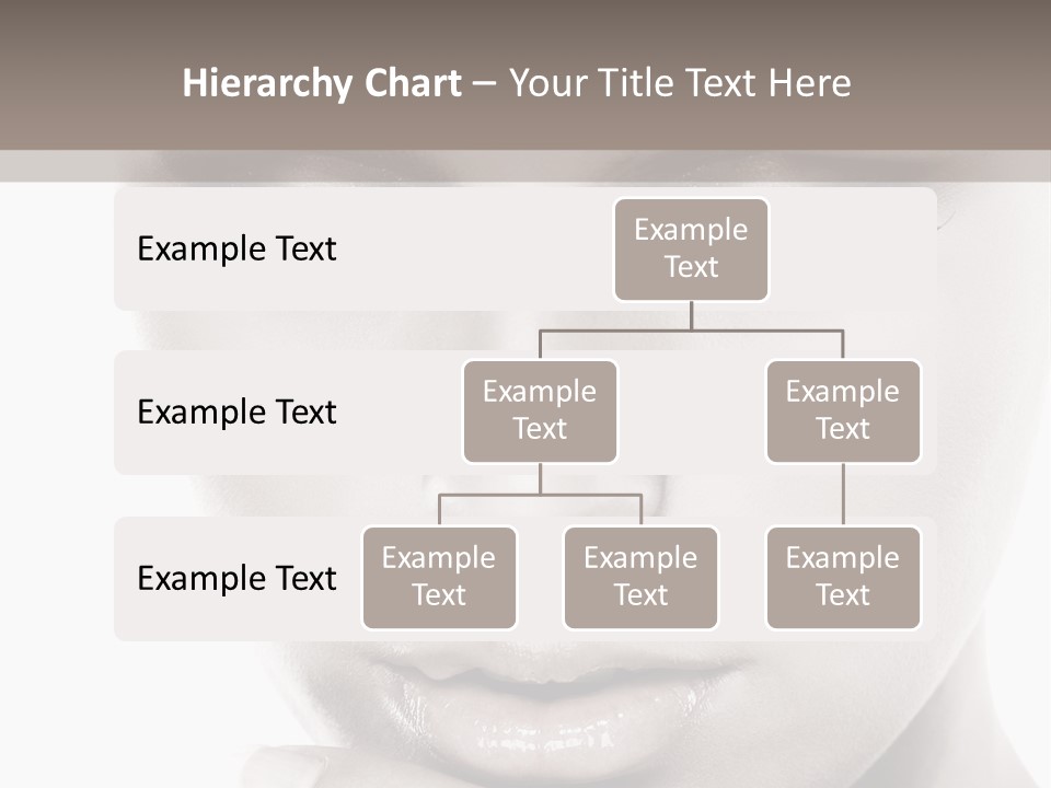 A Woman With Her Hands On Her Face PowerPoint Template