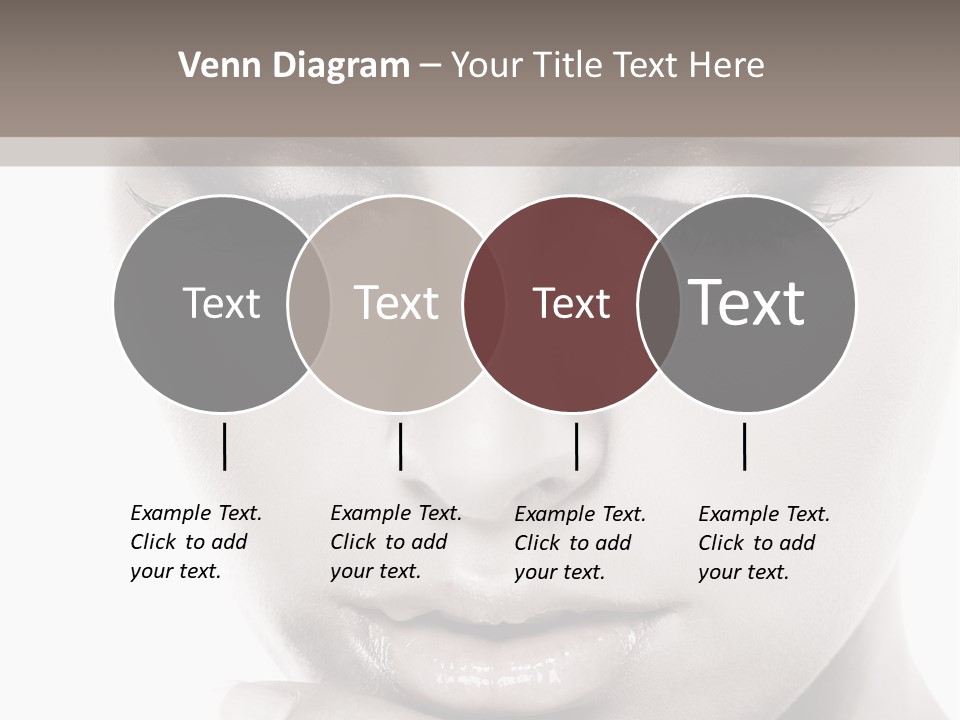 A Woman With Her Hands On Her Face PowerPoint Template