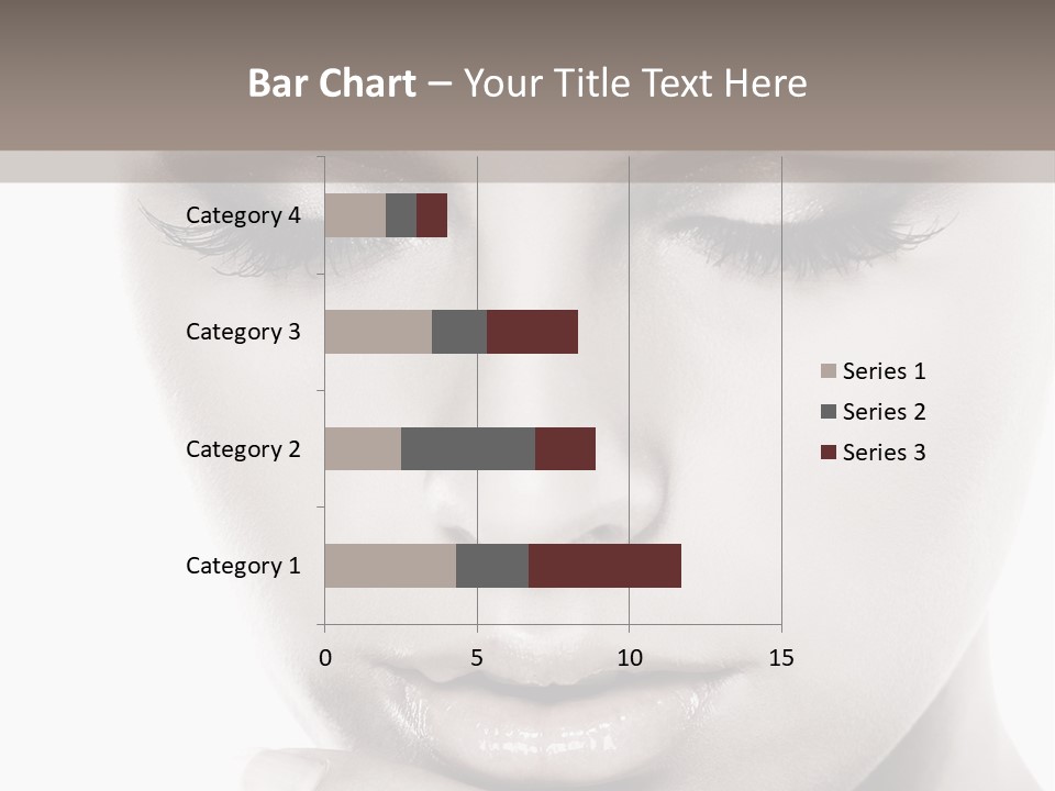 A Woman With Her Hands On Her Face PowerPoint Template