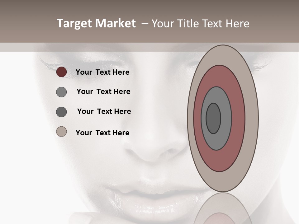 A Woman With Her Hands On Her Face PowerPoint Template