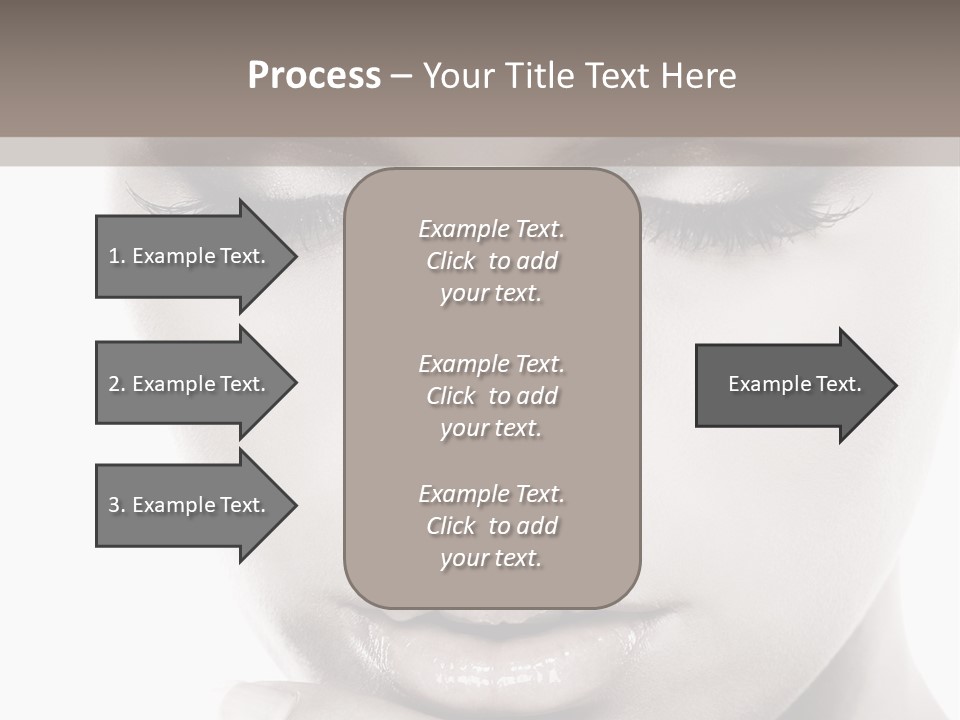 A Woman With Her Hands On Her Face PowerPoint Template