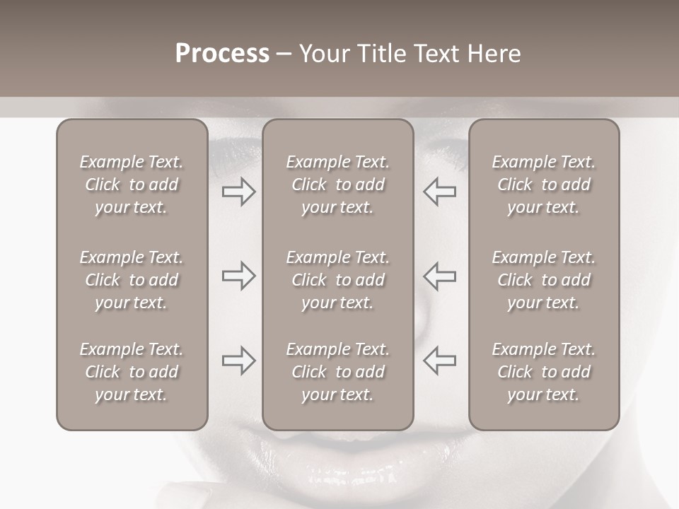 A Woman With Her Hands On Her Face PowerPoint Template