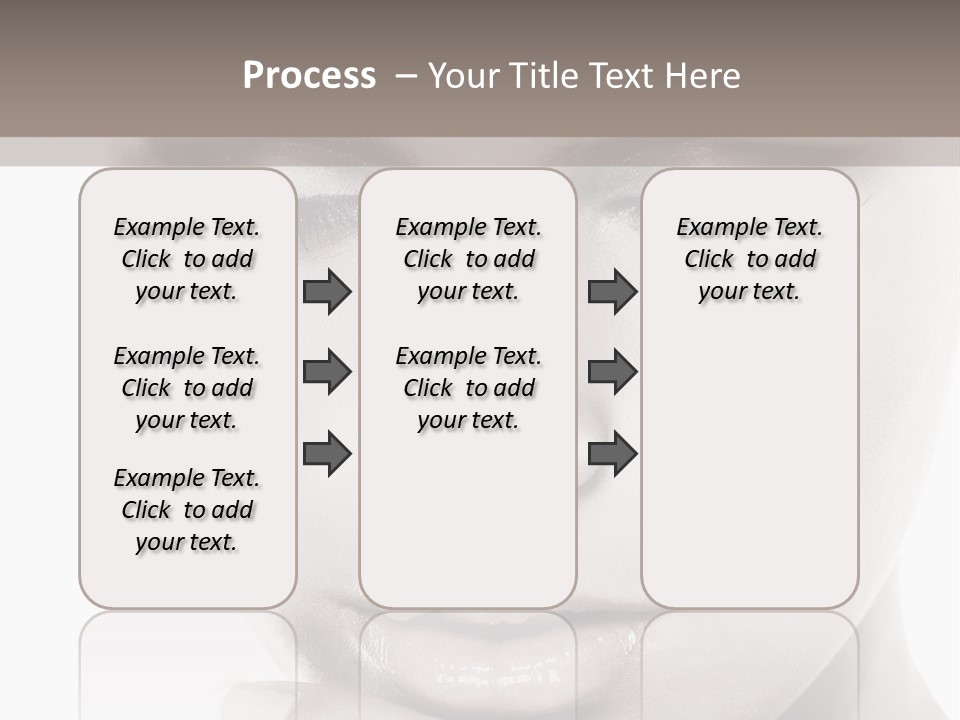 A Woman With Her Hands On Her Face PowerPoint Template