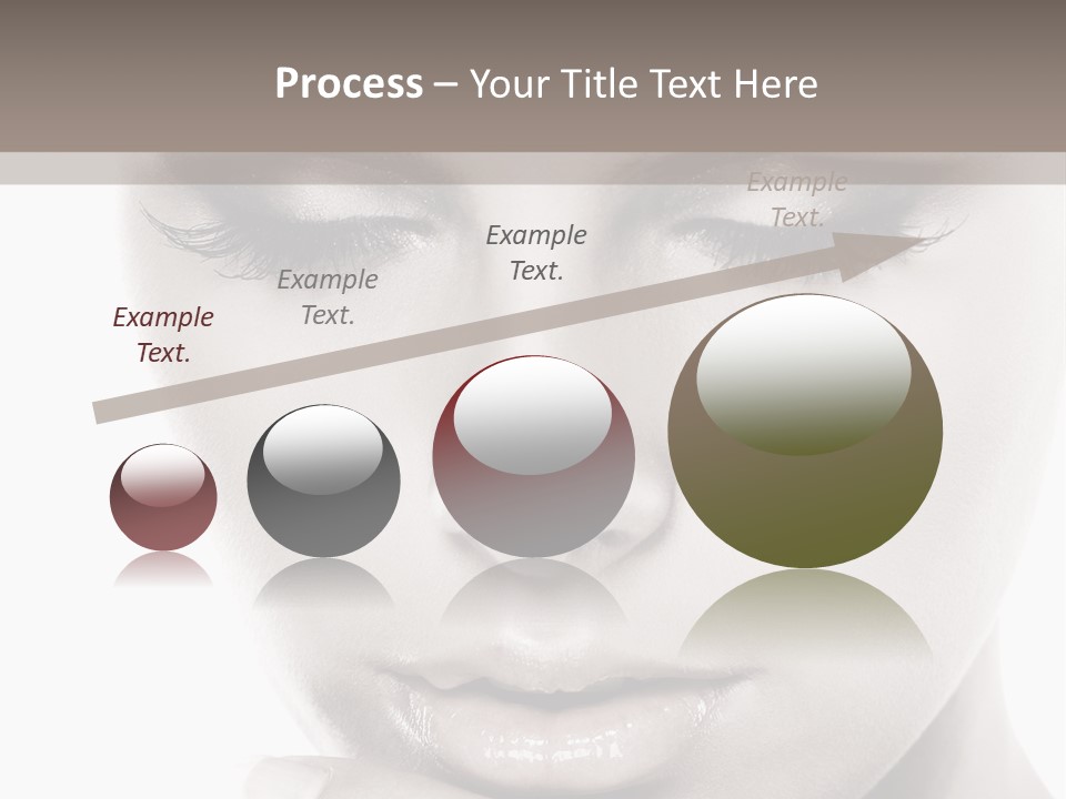 A Woman With Her Hands On Her Face PowerPoint Template