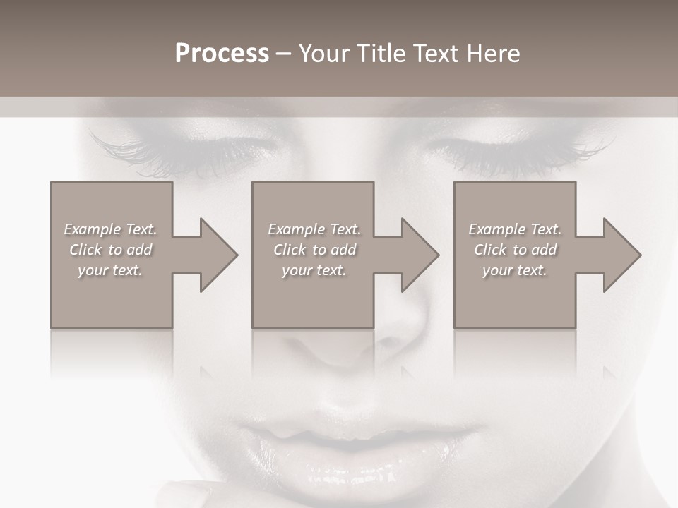 A Woman With Her Hands On Her Face PowerPoint Template