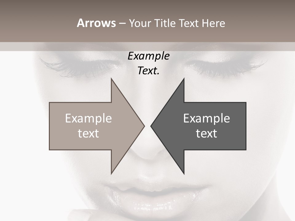 A Woman With Her Hands On Her Face PowerPoint Template