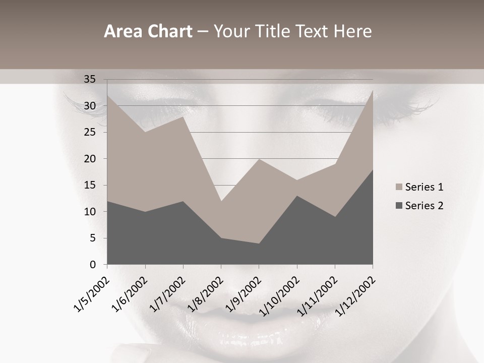A Woman With Her Hands On Her Face PowerPoint Template