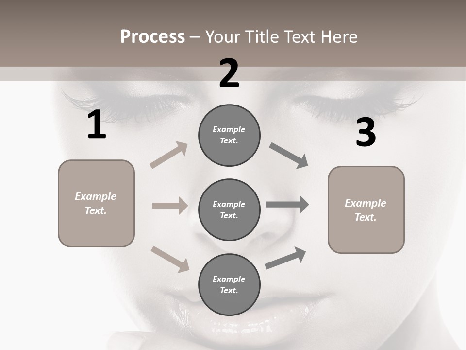 A Woman With Her Hands On Her Face PowerPoint Template