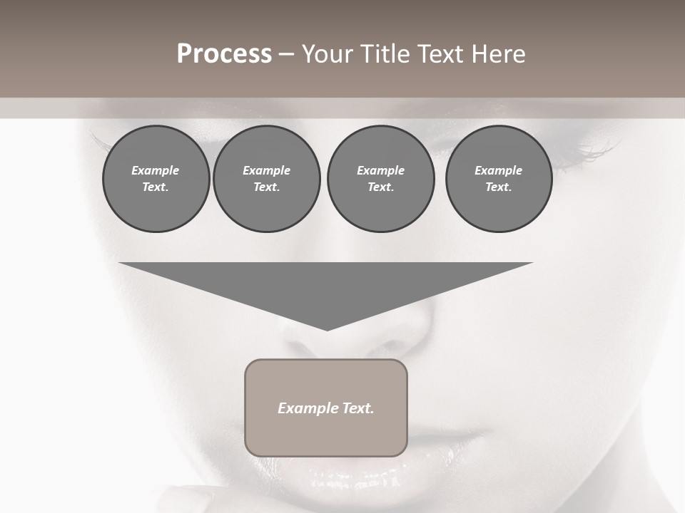 A Woman With Her Hands On Her Face PowerPoint Template