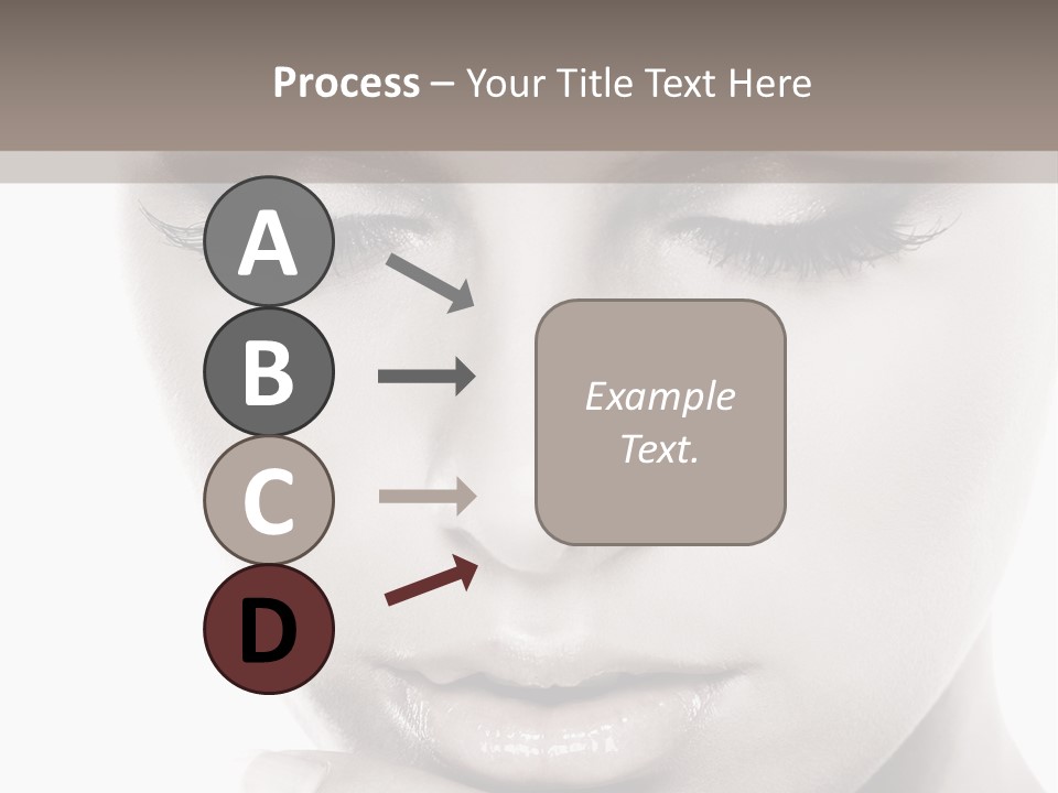 A Woman With Her Hands On Her Face PowerPoint Template