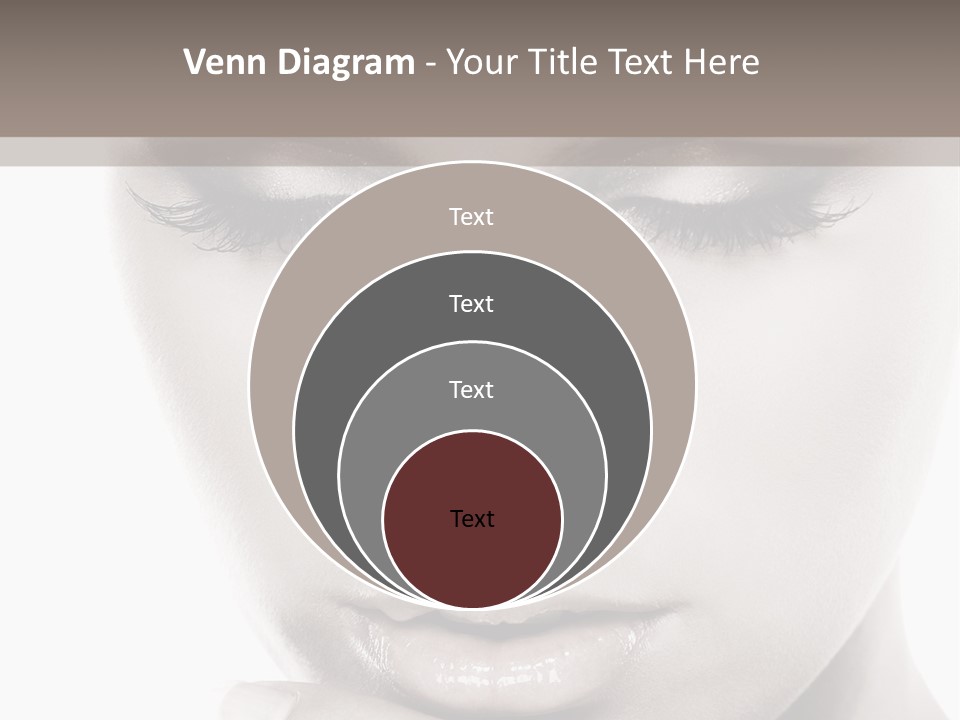 A Woman With Her Hands On Her Face PowerPoint Template