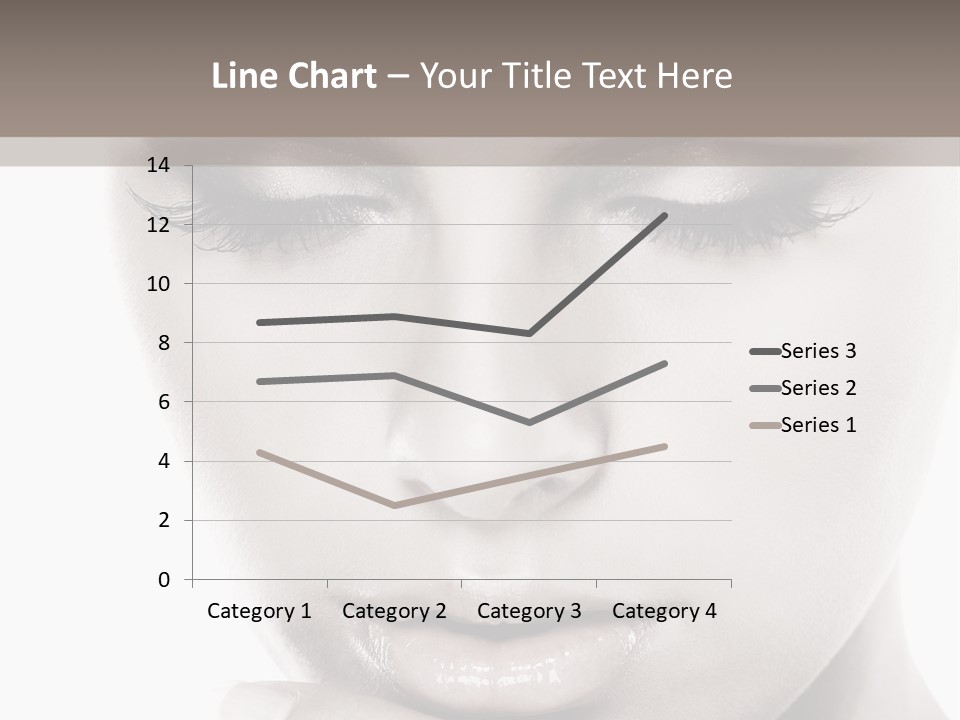 A Woman With Her Hands On Her Face PowerPoint Template