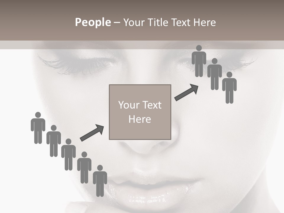A Woman With Her Hands On Her Face PowerPoint Template