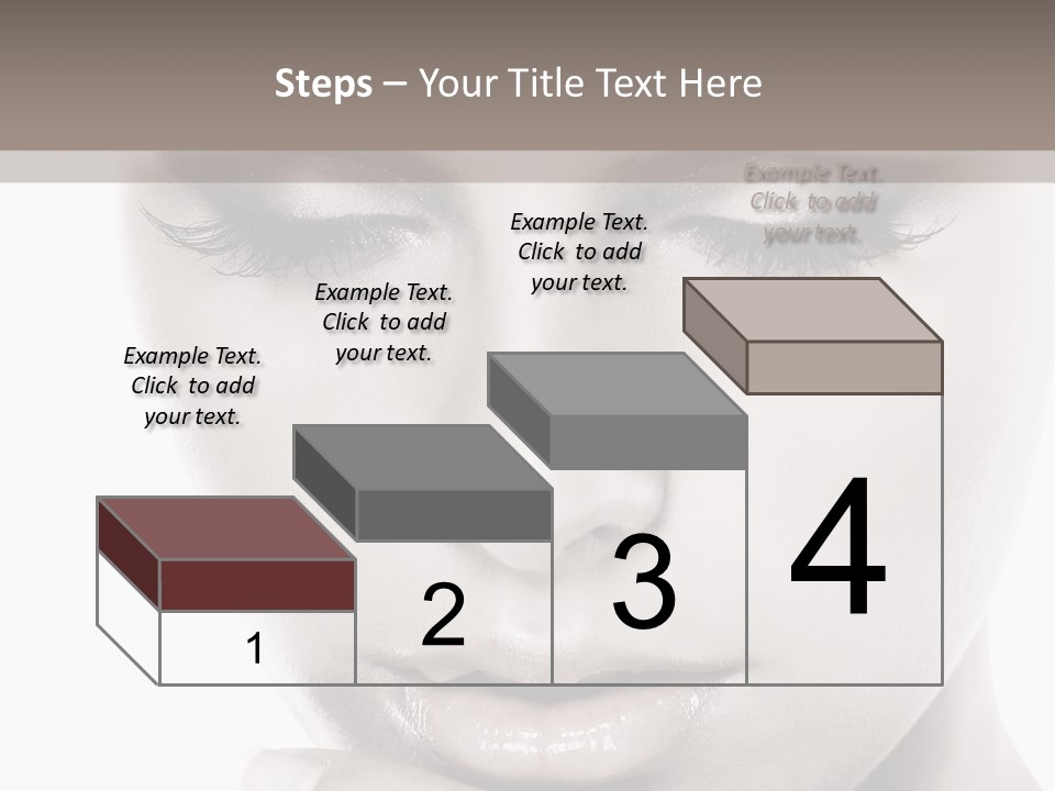 A Woman With Her Hands On Her Face PowerPoint Template