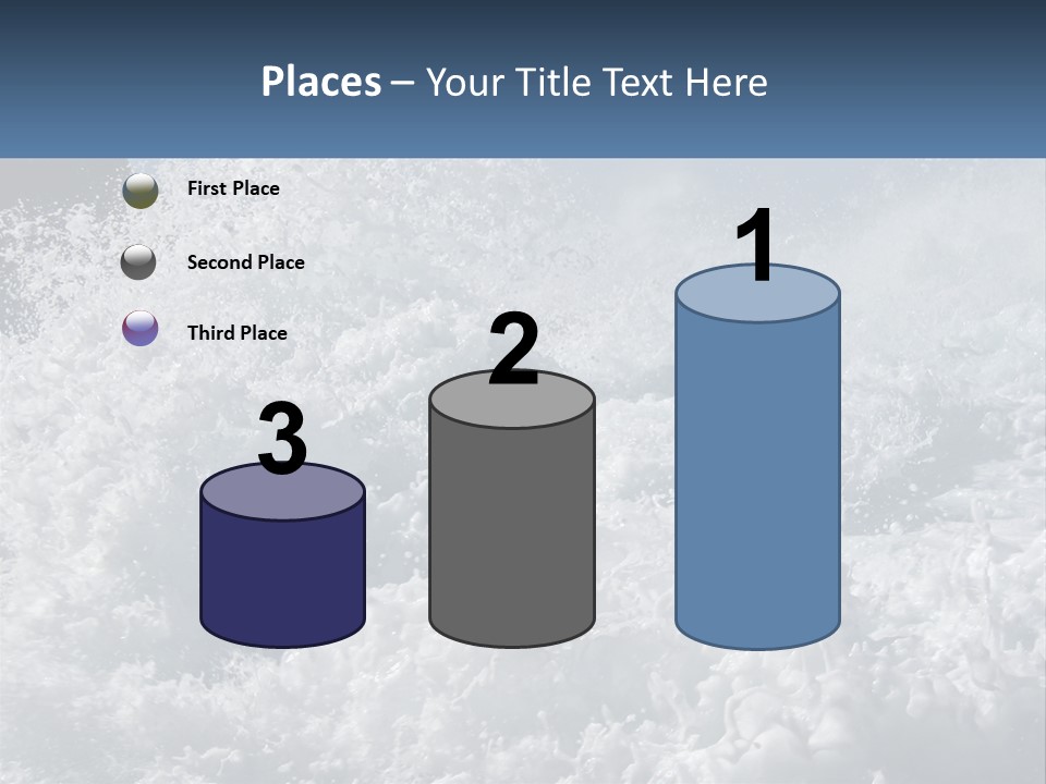 A Large Body Of Water With A Wave Crashing Over It PowerPoint Template