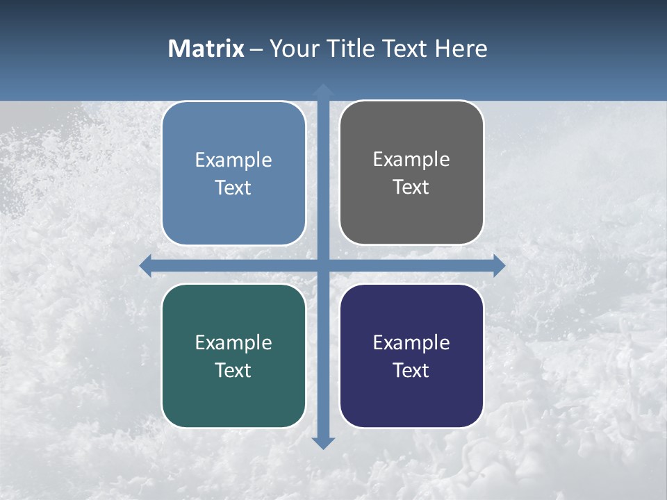 A Large Body Of Water With A Wave Crashing Over It PowerPoint Template