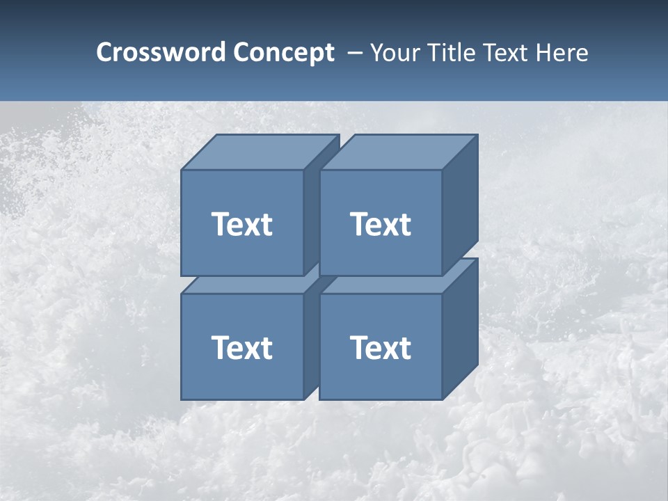 A Large Body Of Water With A Wave Crashing Over It PowerPoint Template