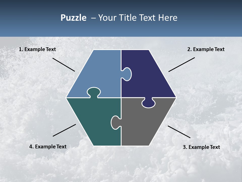 A Large Body Of Water With A Wave Crashing Over It PowerPoint Template