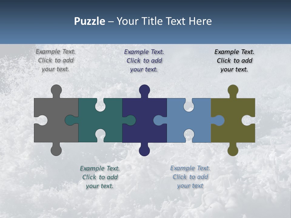 A Large Body Of Water With A Wave Crashing Over It PowerPoint Template