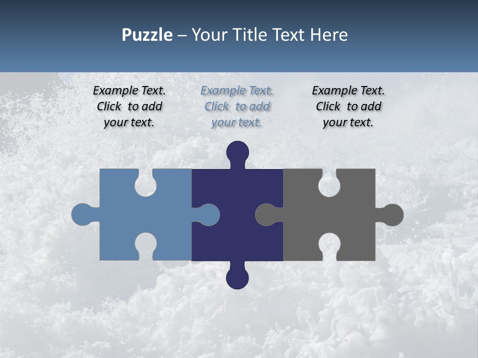 A Large Body Of Water With A Wave Crashing Over It PowerPoint Template