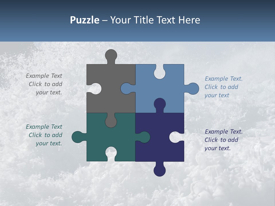 A Large Body Of Water With A Wave Crashing Over It PowerPoint Template