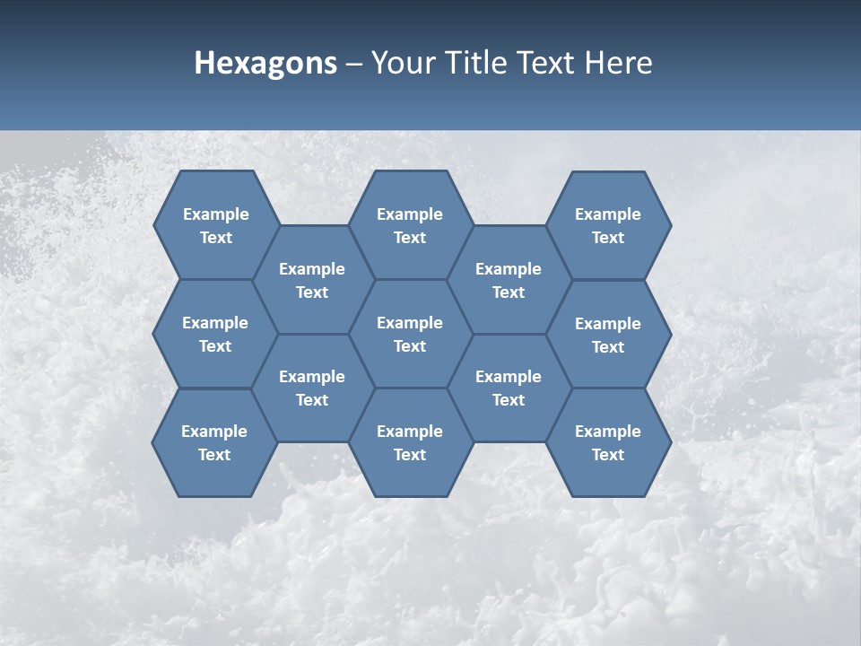 A Large Body Of Water With A Wave Crashing Over It PowerPoint Template