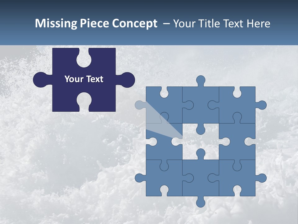 A Large Body Of Water With A Wave Crashing Over It PowerPoint Template