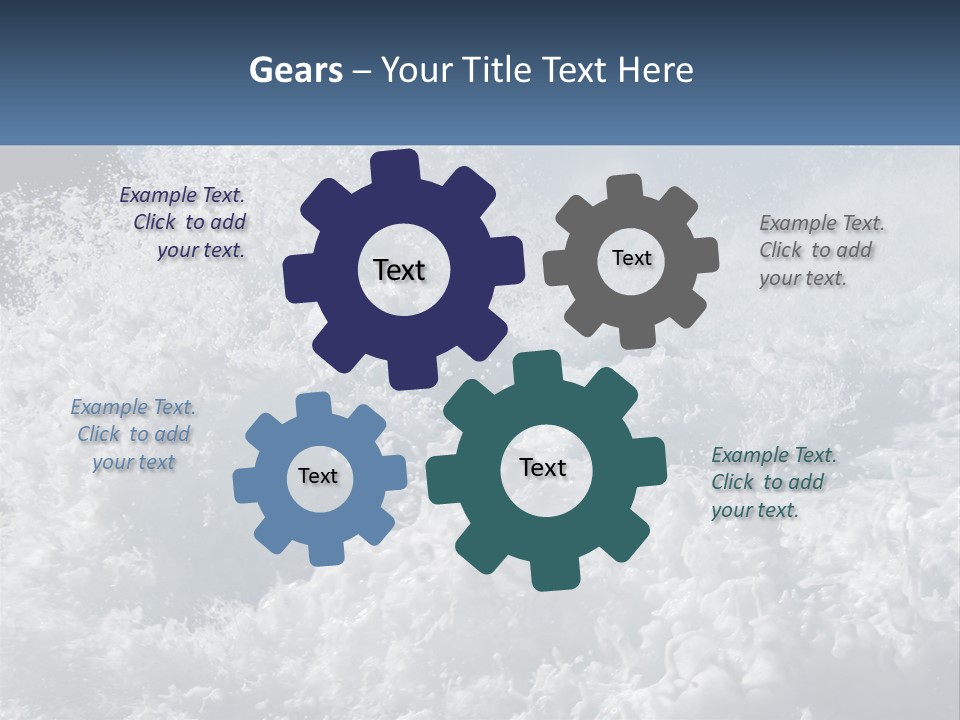 A Large Body Of Water With A Wave Crashing Over It PowerPoint Template