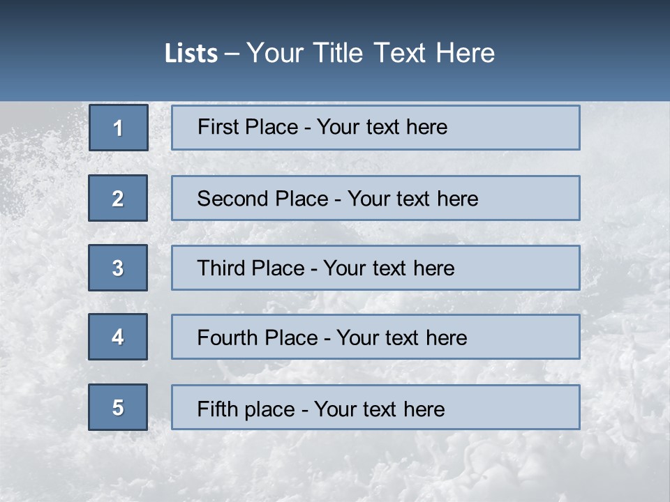 A Large Body Of Water With A Wave Crashing Over It PowerPoint Template